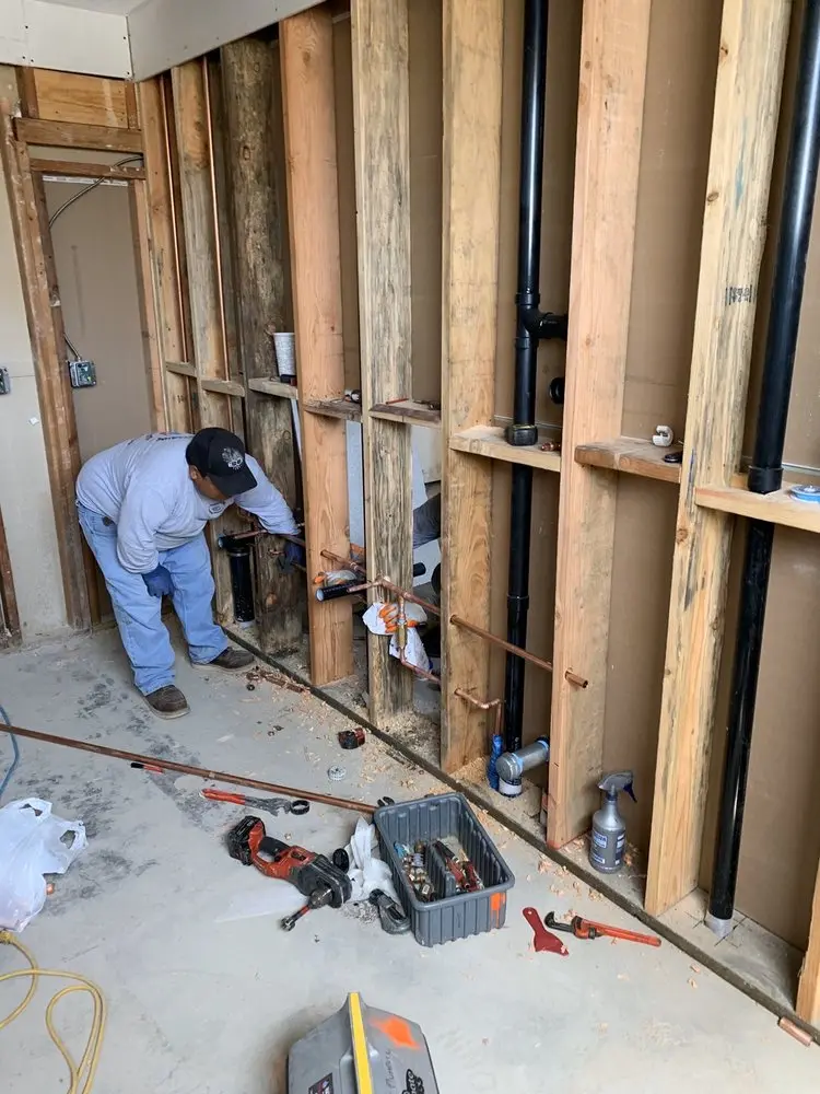 Commercial rough-in plumbing for Gas Line Repair in South Addison